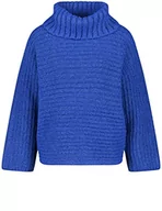 Swetry damskie - Gerry Weber Damski sweter 871041-35718, niebieski (Electric Blue), 42 (DE) - miniaturka - grafika 1