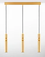 Lampy sufitowe - Złota lampa wisząca z ozdobnymi tubami JUP 2010 AL3 MS/MS - miniaturka - grafika 1