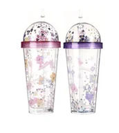 Kubki dla dzieci - Kubek Ze Słomką I Pokrywką380Ml Misie Perfectlife - miniaturka - grafika 1