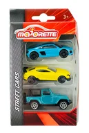 Samochody i pojazdy dla dzieci - MAJORETTE STREET CARS 3-PACK AUDI R8 , CAMARO, WRANGLER - miniaturka - grafika 1