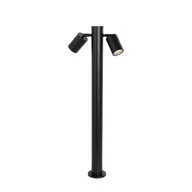 Lampy ogrodowe - QAZQA Stojąca lampa zewnętrzna czarna 80 cm IP44 regulowana - Duo - miniaturka - grafika 1