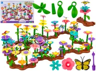 Klocki - Klocki Konstrukcyjne Ogród Kwiatki 272 elementy, Zestaw Do Zbudowania Kwiat - miniaturka - grafika 1