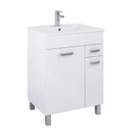 Szafki łazienkowe - Szafka łazienkowa z umywalką Elita Sunn 60 cm biały połysk RE169194008060 - miniaturka - grafika 1