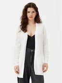 Swetry damskie - Vila Kardigan Dalo 14097125 Biały Loose Fit - miniaturka - grafika 1