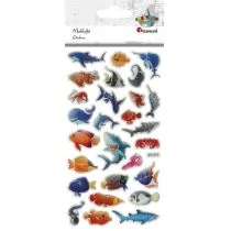 Naklejki wypukłe stworzenia morskie mix 27szt - Zabawki kreatywne - miniaturka - grafika 1