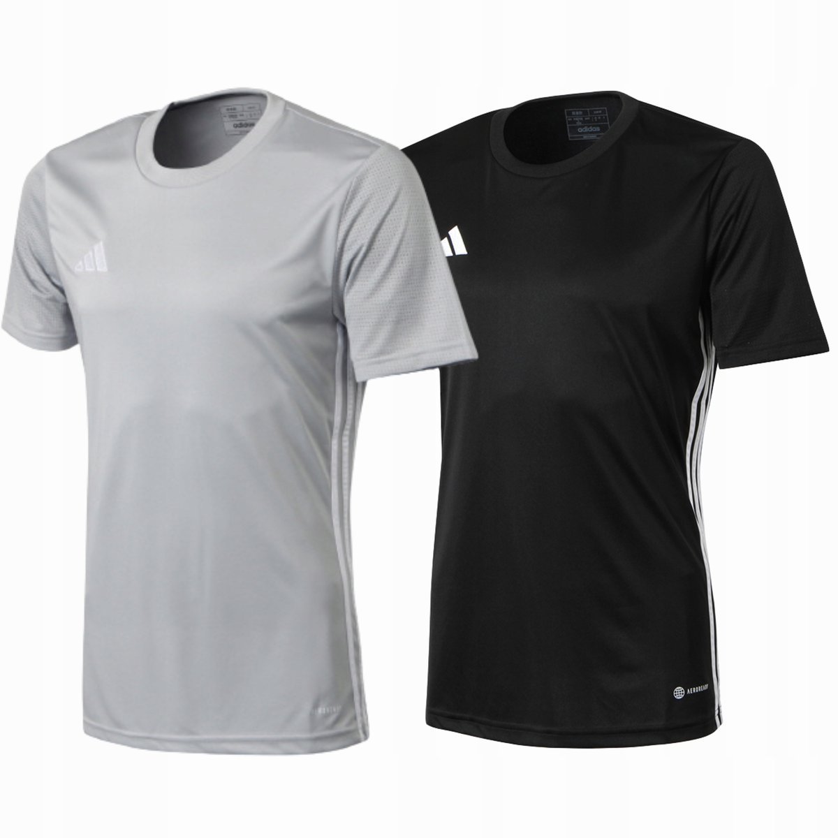 Zestaw Męski Adidas Komplet Popielata + Czarna Koszulka T-shirt R. M