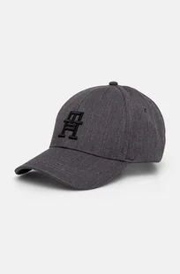 Tommy Hilfiger czapka z daszkiem kolor szary z aplikacją AM0AM12805 - Czapki męskie - miniaturka - grafika 1