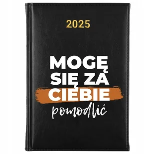 KALENDARZ TEMINARZ PLANER CZARNY Dzienny A5 2025 Chrześcijańskie WZORY - Notesy i bloczki - miniaturka - grafika 1