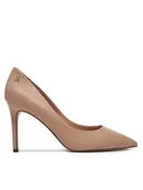 Czółenka - Tommy Hilfiger Szpilki Essential Pointed Pump FW0FW07533 Beżowy - miniaturka - grafika 1