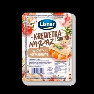 Krewetka na raz i surimi w sosie koktajlowym Lisner 100g - Pieczywo chrupkie - miniaturka - grafika 1