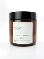 Świece - Świeca sojowa miód i dym – zapachowa, ręcznie robiona, 120ml, prezent - miniaturka - grafika 1