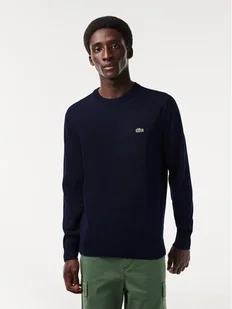 Lacoste Sweter AH1985-166 Granatowy Regular Fit - Swetry męskie - miniaturka - grafika 1