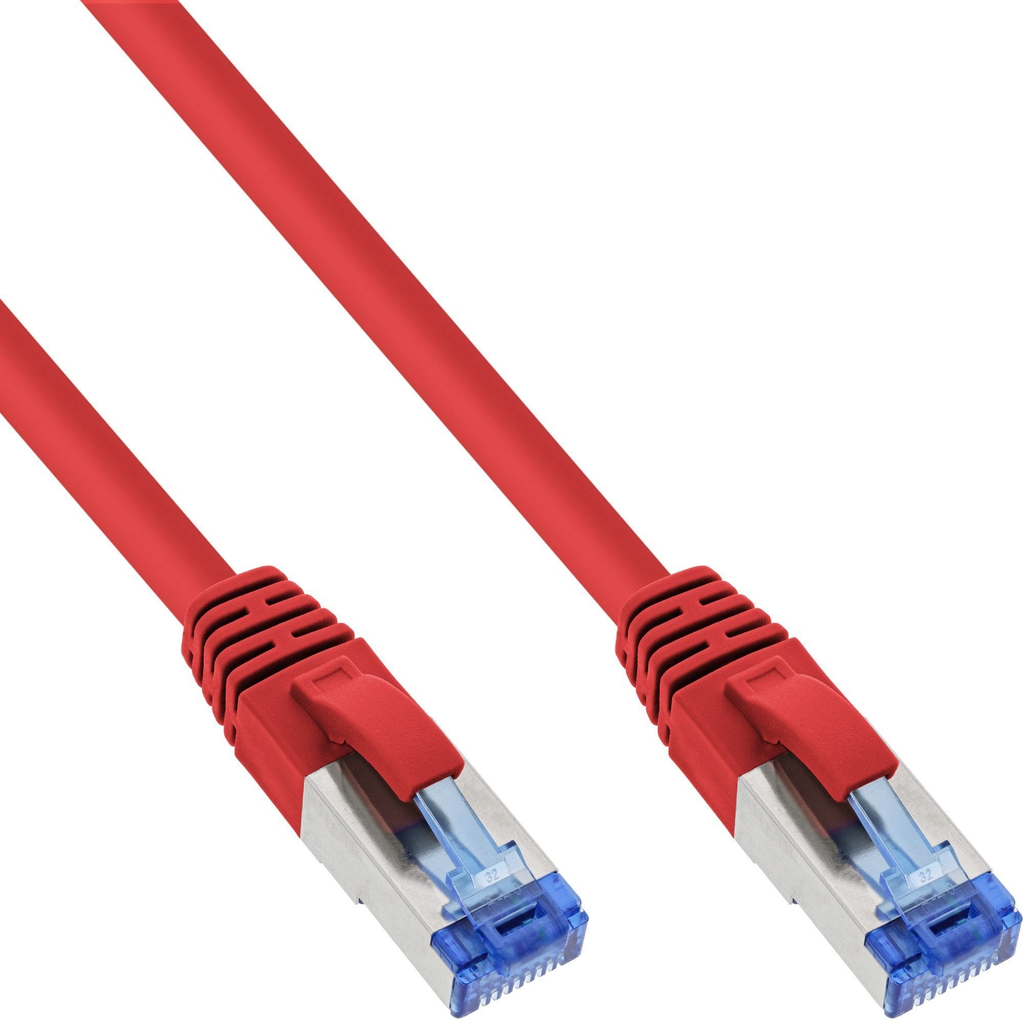 InLine Patch kabel sieciowy Cat.6A, S/FTP PiMf, 500MHz, czerwony, 1.5m, 50 szt. B-76814R