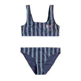Dziecięcy Strój kąpielowy dwuczęściowy ROXY SWIM FOR DAYS G TP ERGX203477-BSP3 – Granatowy - Stroje kąpielowe - miniaturka - grafika 1