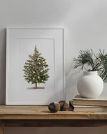 Obrazy i zdjęcia na płótnie - Plakat- Choinka z pomarańczami - miniaturka - grafika 1