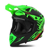 Kaski motocyklowe - Kask Cross Acerbis X-Track Fluorescencyjny zielony/czarnyS - miniaturka - grafika 1