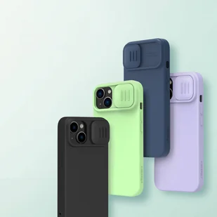 Nillkin CamShield Magnetic Silicone Case etui iPhone 14 Plus magnetyczny MagSafe pokrowiec z osłoną na aparat fioletowy - Etui i futerały do telefonów - miniaturka - grafika 8