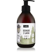 Szampony dla mężczyzn - LAQ LaQ Naturalny Szampon do włosów wzmacniający dla mężczyzn "Dzikus z lasu" 300ml 855974 - miniaturka - grafika 1