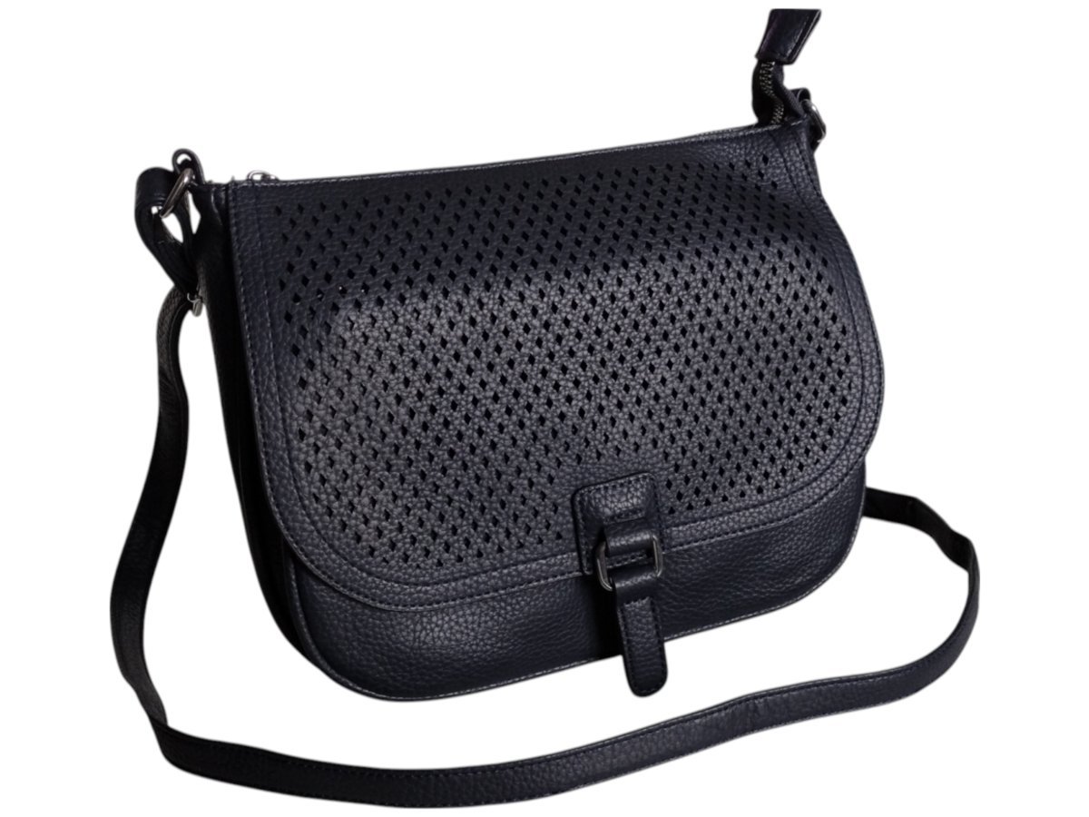 Torebka Damska, Miejska Mała Listonoszka Na Ramię, Kolor Niebieski