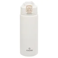 Shakery i bidony sportowe - Rockle, Butelka termiczna ze słomką, biały, 600 ml - miniaturka - grafika 1