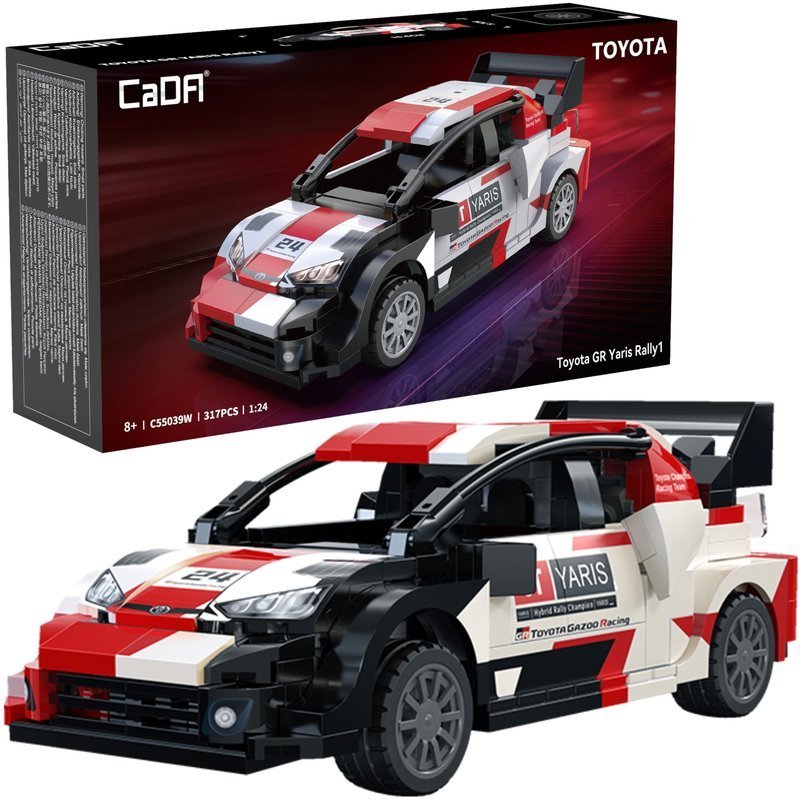 Klocki konstrukcyjne CaDA wyścigówka Samochód wyścigowy Toyota GR Yaris Rally1 317 elementów