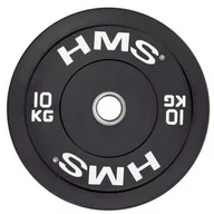 Pozostały sprzęt siłowy - HMS BBR10 BLACK TALERZ OLIMPIJSKI BUMPER 10 KG 1AB-17-61-016 - miniaturka - grafika 1