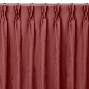 Zasłona MILANA kolor koralowy styl klasyczny flex 7,5 cm z podwójną zakładką szenila 220x245 homede - CURT/HOM/MILANA/CHENILLE/F - Zasłony - miniaturka - grafika 1
