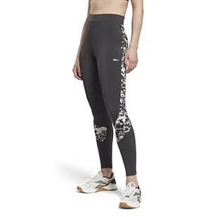 Reebok Damskie spodnie Mod Safari Poly Tight (1/1), czarny noc, L - Spodnie damskie - miniaturka - grafika 1