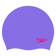 Pływanie - Speedo Plain Moulded Czepek silikonowy Dzieci, purple/red 2020 Czepki 68-70990D438-UNI - miniaturka - grafika 1