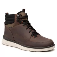 Botki męskie - Clarks Trzewiki Braxin Peak 261645767 Dark Brown Leather - miniaturka - grafika 1