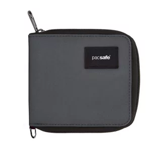 Portfel z ochroną przed kradzieżą Pacsafe RFIDsafe Zip Around Wallet Slate - Portfele - miniaturka - grafika 1
