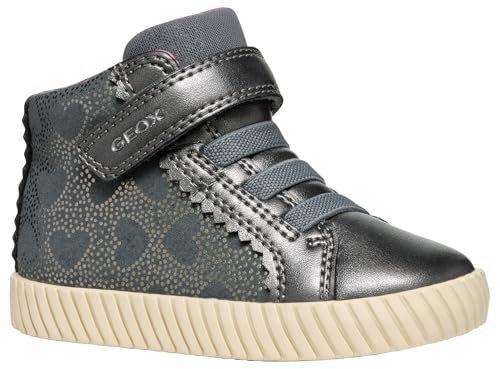 Geox B Mirroless Girl A buty typu sneakersy dziewczęce, Szary, 22 EU