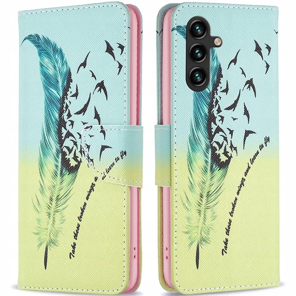 Etui Z Klapką Do Samsung Galaxy A15 Case Portfel Wzór Szkło Hartowane 9H