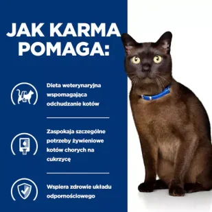 HILL'S PD Prescription Diet Feline m/d 3kg - Sucha karma dla kotów - miniaturka - grafika 4