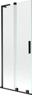 Parawany nawannowe - Mexen Velar L parawan nawannowy 2-skrzydłowy rozsuwany 80 x 150 cm, transparent, czarny - 896-080-003-01-70 - miniaturka - grafika 1