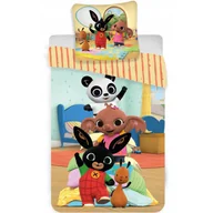Pościel dla dzieci - Pościel 100x135 Bing i przyjaciele kremowa bawełniana - miniaturka - grafika 1