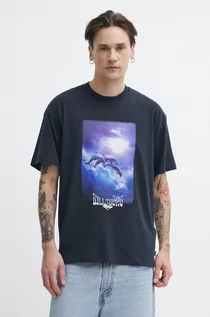 Koszulki męskie - Billabong t-shirt bawełniany męski kolor czarny z nadrukiem ABYZT02283 - grafika 1