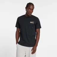 Koszulki męskie - Koszulka męska New Balance MT43901BK  czarna - miniaturka - grafika 1