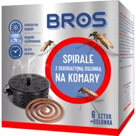 Zwalczanie i odstraszanie szkodników - Spirale na komary z dekoracyjną osłonką stalową 6 szt. BROS - miniaturka - grafika 1