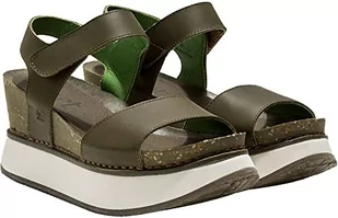 art Sandały damskie Santorini klinowe, zielony - khaki - 40 EU - Sandały damskie - miniaturka - grafika 1