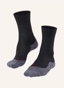 Falke Trekkingowe Skarpety tk5 Z Dodatkiem Wełny Merino grau - Skarpetki damskie - miniaturka - grafika 1