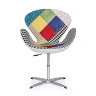 Fotele - Fotel obrotowy WING II patchwork - miniaturka - grafika 1