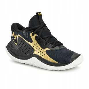 Buty do koszykówki Under Armour Jet' 23 black/metallic gold/metallic 44 - Buty sportowe damskie - miniaturka - grafika 1