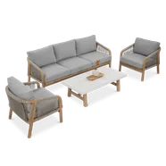 Zestaw drewnianych mebli ogrodowych JACOB Caffe - Furrore
