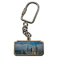 Breloki - Brelok metalowy Warszawa panorama - miniaturka - grafika 1