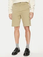 Spodenki męskie - Calvin Klein Szorty materiałowe Modern Twill K10K114067 Beżowy Regular Fit - miniaturka - grafika 1