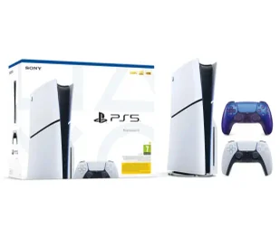 Sony PlayStation 5 Slim D Chassis PS5 1TB z napędem + Dodatkowy Pad Chroma Indigo - Konsole Playstation - miniaturka - grafika 1