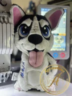 Maskotki i pluszaki - Haftowana Maskotka Pies Husky Personalizacja -056 - miniaturka - grafika 1