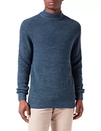 Swetry męskie - Garcia Sweter męski, zielony (Petrol Green), XL (DE) - miniaturka - grafika 1