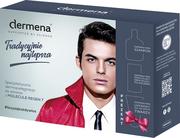 Zestawy kosmetyków męskich - Dermena Dermena Supported By Science Men Zestaw prezentowy (szampon 200ml+krem po goleniu 50ml+żel do mycia twarzy 150ml) - miniaturka - grafika 1